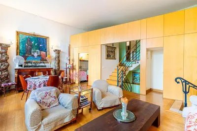 Coin salon dans l'établissement GuestReady - Spacious mid-term apartment for 4