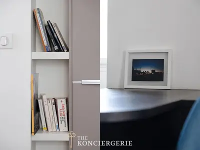 Bibliothèque dans l'appartement