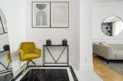 Coin salon dans l'établissement My Paris Apartments - Marbeuf
