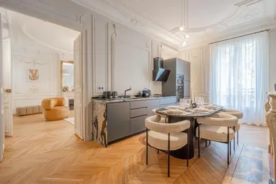 Cuisine ou kitchenette dans l'établissement My Paris Apartments - Saint Germain