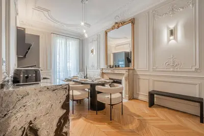 Cuisine ou kitchenette dans l'établissement My Paris Apartments - Saint Germain