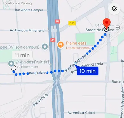 Plan de l'établissement Habitation Keira Stade de France