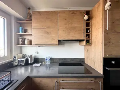 Cuisine ou kitchenette dans l'établissement Le Gémeaux - Paris - La Défense vue d'exception