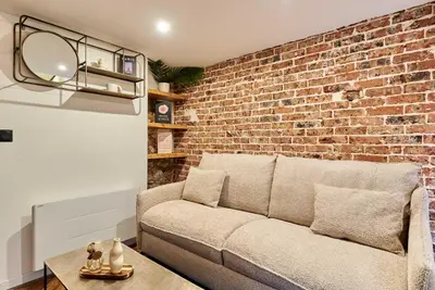 Coin salon dans l'établissement Charming Apartment - Paris Pere Lachaise