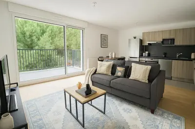 Cuisine ou kitchenette dans l'établissement Spacieux 3 chambres et lumineux à Montrouge
