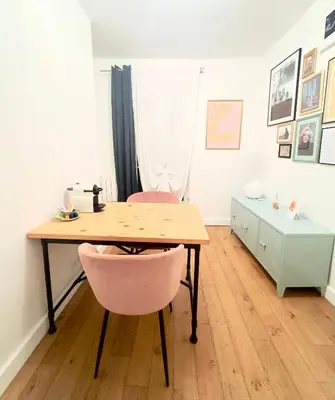 Plan de l'établissement Lovely studio with balcony and spectacular Sacre-Coeur view