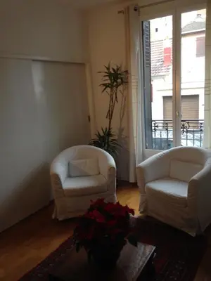 Un ou plusieurs lits dans un hébergement de l'établissement Appartement Comme Une Petite Maison