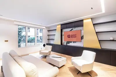 Coin salon dans l'établissement GuestReady - Spacious apt for 5 in mid-term renting