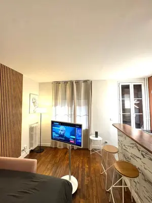 Télévision ou salle de divertissement dans l'établissement Suite City Cathedrale-Notre-Dame