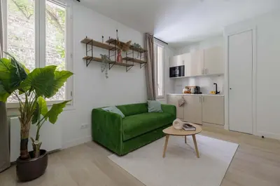 Cuisine ou kitchenette dans l'établissement Lavie Maison Studio Close to Montmartre