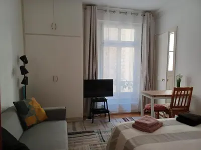 Un ou plusieurs lits dans un hébergement de l'établissement Appartement Tour Eiffel