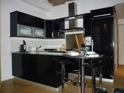 Cuisine ou kitchenette dans l'établissement Studio St Sulpice