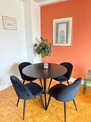 Coin salon dans l'établissement Appartement familial - 5 pers - Portes de Paris