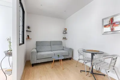 Coin salon dans l'établissement Cosy Studio Cité Pilleux