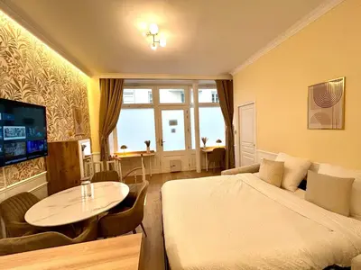 Un ou plusieurs lits dans un hébergement de l'établissement Apartment 4* - 60 sqm - Parc des Expositions - 6p