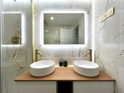Salle de bains dans l'établissement Apartment 4* - 60 sqm - Parc des Expositions - 6p