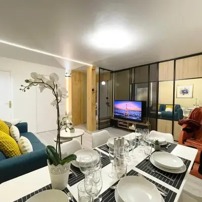 Cozy & Spacious 3BR Paris Apartment with Balconies Metro 6 Glacière