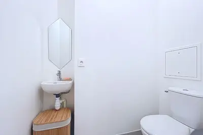 Salle de bains dans l'établissement Apartment with terrace 100m from Paris