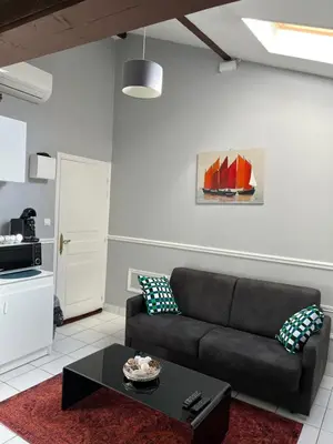 Cuisine ou kitchenette dans l'établissement Nid Parisien
