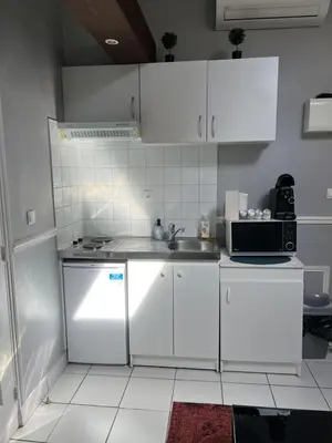 Cuisine ou kitchenette dans l'établissement Nid Parisien