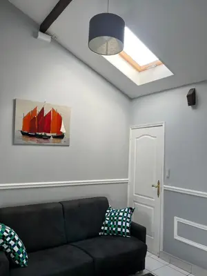 Coin salon dans l'établissement Nid Parisien
