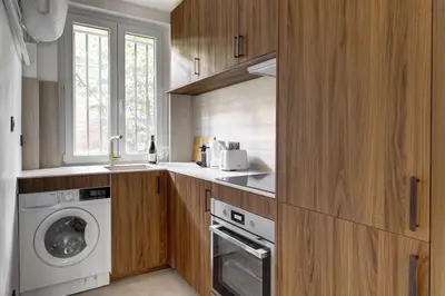Cuisine ou kitchenette dans l'établissement 520 Suite Débarcadère - Lovely Apt Paris 17th