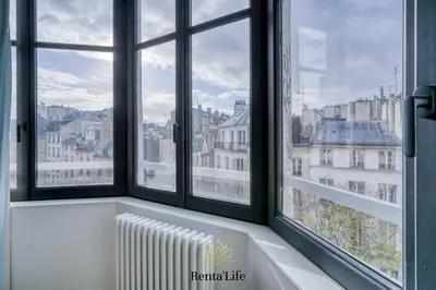 Vue générale sur la montagne ou vue sur la montagne depuis l'appartement