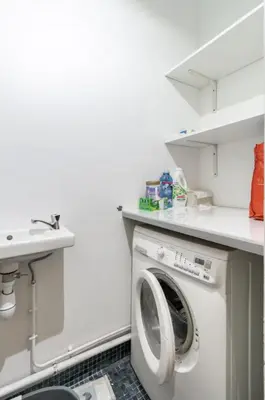 Cuisine ou kitchenette dans l'établissement Superbe Studio a 5 mn de la TOUR EIFFEl à PIED IDEAL Touristes et professionnel moins 15pourcents sur les longs séjours