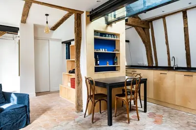 Cuisine ou kitchenette dans l'établissement Le Saint Claude - Studio dans le Marais