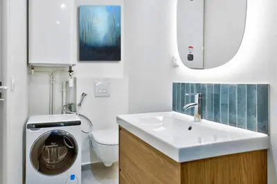 Salle de bains dans l'établissement 622 Arya Suite - Beautiful apartment in Paris 2nd