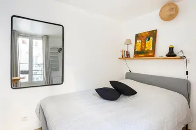 Un ou plusieurs lits dans un hébergement de l'établissement Chambre Chez Gaelle