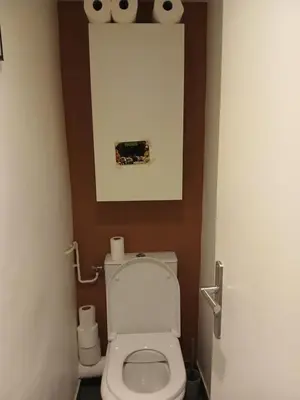 Salle de bains dans l'établissement Chambre Chez Gaelle