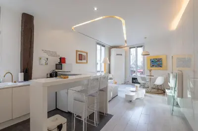 Coin salon dans l'établissement Saint André Charm