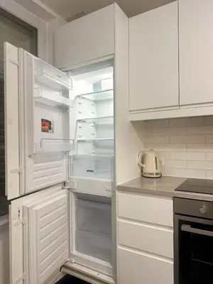 Cuisine ou kitchenette dans l'établissement Lovely Apartment near Paris Opera & Lafayette