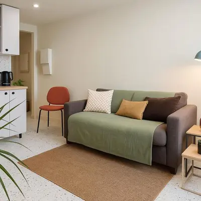 Cuisine ou kitchenette dans l'établissement CasaHome - Cozy apartment in central Paris