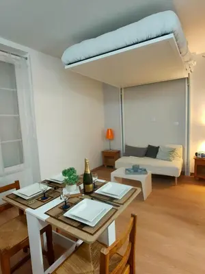 Coin salon dans l'établissement Charmant studio de 20 m