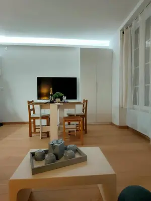Télévision ou salle de divertissement dans l'établissement Charmant studio de 20 m