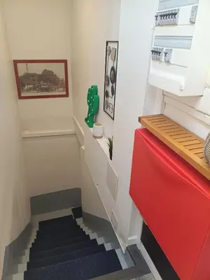 Cuisine ou kitchenette dans l'établissement Appartement cosy proche Paris