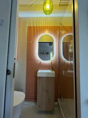 Salle de bains dans l'établissement le nid de Bonsergent
