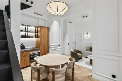 Cuisine ou kitchenette dans l'établissement Villa élégante, Champs-Élysées, Opéra-Monceau, AC