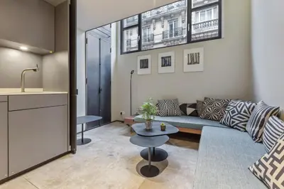 Coin salon dans l'établissement GuestReady - Gorgeous Duplex in Central Paris