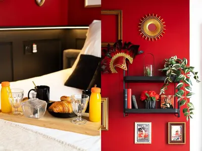 Cuisine ou kitchenette dans l'établissement TBS 328 - Lovely studio near Quartier Marais