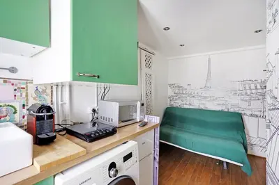Cuisine ou kitchenette dans l'établissement Cute boudoir studio - heart of Bastille