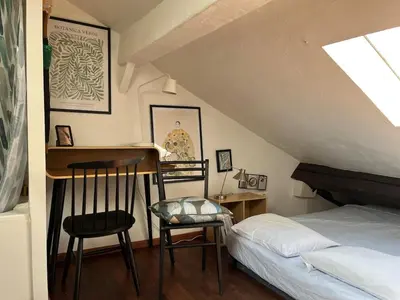 Un ou plusieurs lits dans un hébergement de l'établissement Pied à terre à Paris