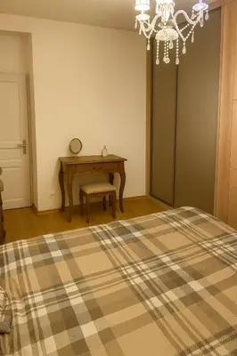 Un ou plusieurs lits dans un hébergement de l'établissement Chambre privée design, 8 min du Parc des Prince et de Roland Garros et à 4 min du métro 9