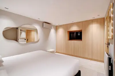 Un ou plusieurs lits dans un hébergement de l'établissement Modern souplex a c 2BR 6P– Near the Louvre Museum
