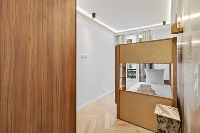 Un ou plusieurs lits dans un hébergement de l'établissement New suite 6 people - Saint Germain Notre-Dame#AC