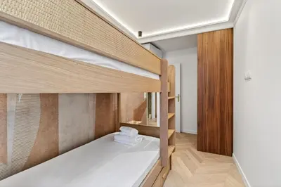 Un ou plusieurs lits dans un hébergement de l'établissement New suite 6 people - Saint Germain Notre-Dame#AC