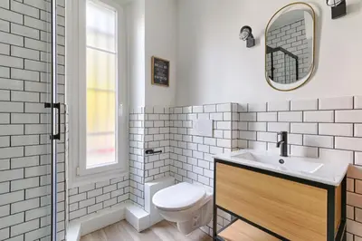 Salle de bains dans l'établissement Appartement proche de Porte d'orléans