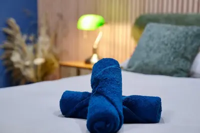 Un ou plusieurs lits dans un hébergement de l'établissement Souplex Moderne - 5P - Centre de Paris